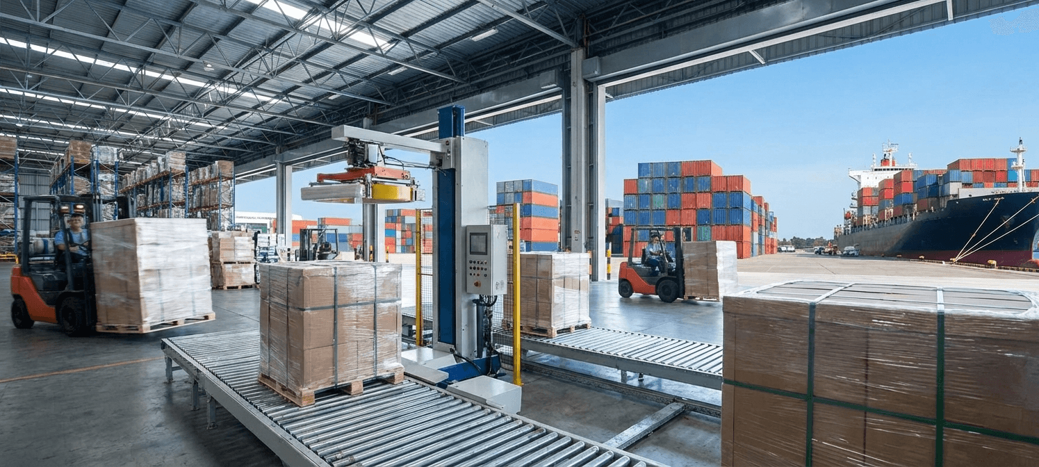 Industrial packaging background